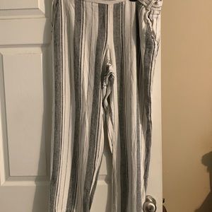 Black and white palazzo pants